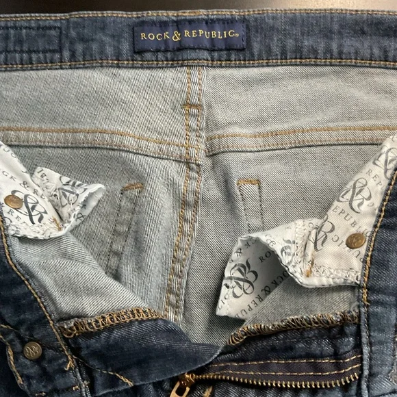 Rock & Republic women's denim jeans in the Berlin style, Skinny size 10 - Picture 5 of 7